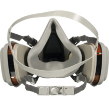Demi-masque avec filtres pour protection respiratoire
