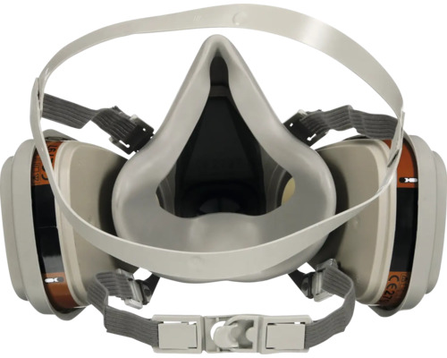 Demi-masque avec filtres pour protection respiratoire