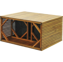 Holz Mülltonnenbox für zwei Mülltonnen