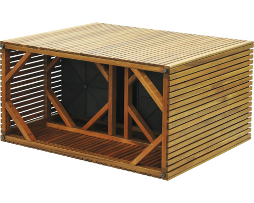 Holz Mülltonnenbox für zwei Mülltonnen