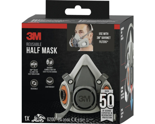 Emballage d'un demi-masque réutilisable 3M