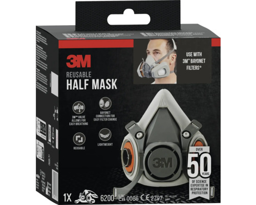 Demi-masque réutilisable 3M pour la protection respiratoire