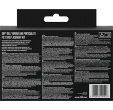 3M Gas Dampf und Partikelfilter Ersatzset zum Schutz vor organischen Gasen und Dämpfen