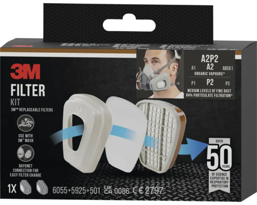 3M Filter Kit mit austauschbaren Filtern für 3M Masken