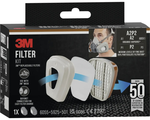 3M Filter Kit mit austauschbaren Filtern für 3M Masken