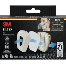 Kit de filtres 3M avec filtres de rechange pour masques respiratoires