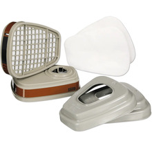 Kit de filtres pour masques respiratoires avec filtre à particules et couvercle de filtre