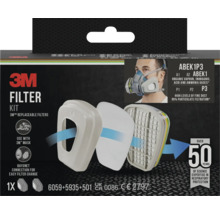 Kit de filtres 3M avec filtres remplaçables pour masques 3M
