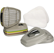Kit de filtres de protection respiratoire 3M comprenant un filtre, un préfiltre et un couvercle de filtre