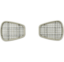 Deux filtres de masque respiratoire