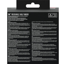 Demi-masque réutilisable 3M, protège contre certains contaminants