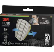 Cartouche filtrante 3M ABEK1 pour la protection contre les gaz organiques, inorganiques, acides et ammoniacaux