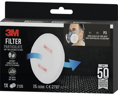 Filtre à particules fines 3M de classe P3 à remplacer