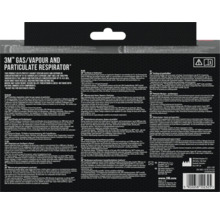 Informations sur le masque à gaz, vapeurs et particules 3M