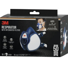 Masque respiratoire 3M avec filtres intégrés dans l'emballage