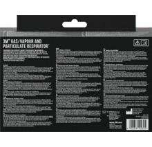 Informations sur un filtre à gaz, vapeurs et particules 3M