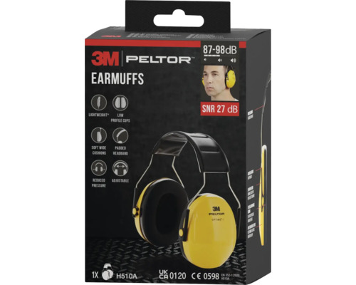 Casque antibruit 3M Peltor sur l'emballage