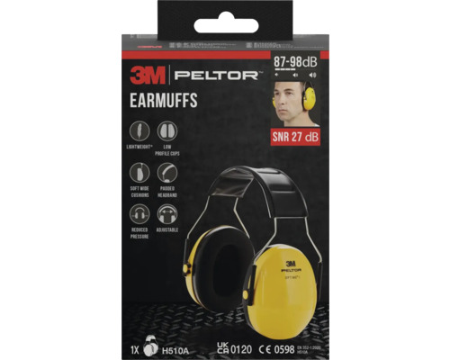 3M Peltor Coquilles antibruit sur l'emballage