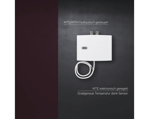 Hydraulisch gesteuerter Durchlauferhitzer von AEG