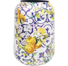 Dekorative Blumenvase mit Zitronenmuster für Innenräume
