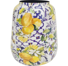 Vase mit Zitronenmuster für dekorative Zwecke