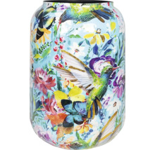 Blumenvase mit Kolibri- und Schmetterlingsdesign
