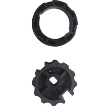 Rollladengetriebe und Rollladenrad aus Kunststoff
