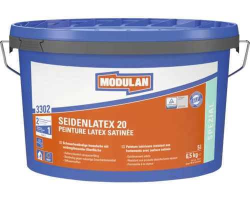 Pot de peinture d'intérieur latex satiné 20, contenance 5 litres