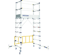 Échafaudage roulant avec échelle et plateforme