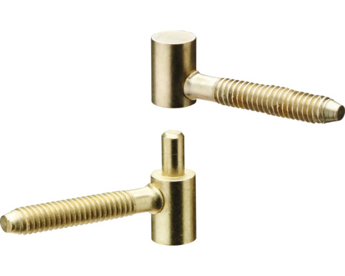 Zwei verstellbare Türbänder aus Metall