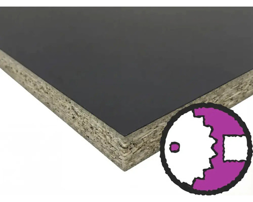 Panneau de particules mélaminé avec décor