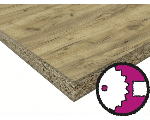 Panneau de particules avec structure en bois