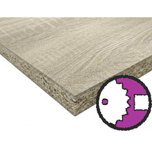 Panneau de particules avec structure en bois