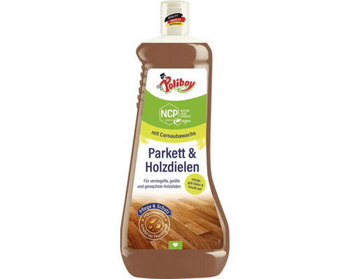 Poliboy Entretien pour parquets et planchers en bois pour les planchers en bois scellés, huilés et cirés, bouteille