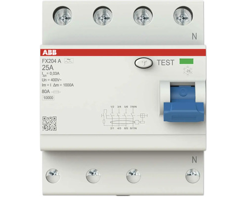 ABB Fehlerstrom Schutzschalter 25A