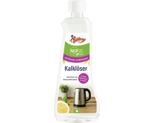 Détartrant Poliboy Bio 500 ml Détartrant Poliboy à l'acide citrique et lactique en flacon transparent