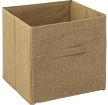 Panier de rangement carré en tissu avec poignée