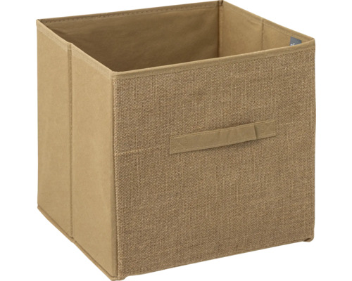 Panier de rangement carré en tissu avec poignée