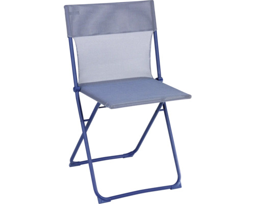Chaise pliante bleue pour l'extérieur