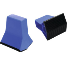 Deux spatules à joints bleues avec lèvre en caoutchouc noire