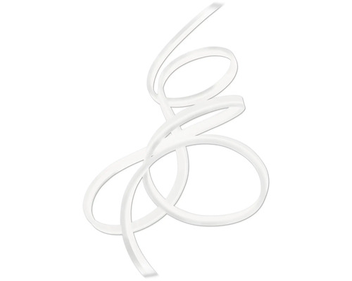 Ruban LED flexible de forme courbée et entrelacée.