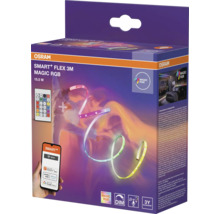 Ruban LED OSRAM SMART PLUS FLEX 3 mètres MAGIC RGB, 15,5 watts, Wi-Fi, contrôle par application, télécommande incluse et 3 ans de garantie.
