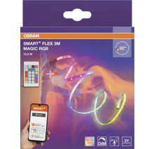 Ruban LED OSRAM SMART plus FLEX 3 mètres MAGIC RGB, 15,5 Watt. Compatible Wifi, Alexa, Google Home. Avec télécommande et application.