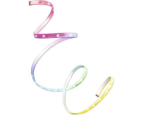 Ruban LED flexible avec effet de lumière multicolore.