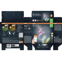 Ruban LED Osram Smart plus Flex 3 mètres RGB plus Tunable White pour extérieur, dimmable, compatible avec les applications de maison intelligente.
