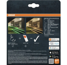 Ruban LED Osram Smart plus Flex 3 mètres, extérieur, RGB, Tunable White, Wi-Fi, IP44, contrôle par application, compatible Alexa et Google Home.