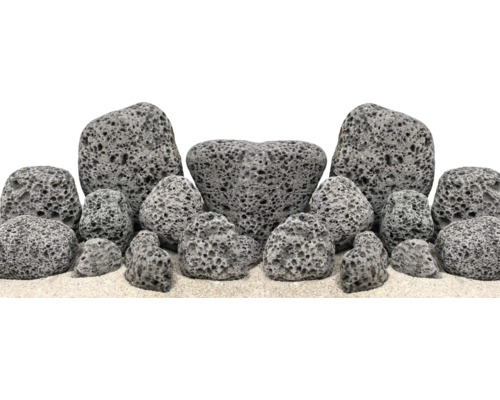 Dekorative Lavasteine für den Garten oder Teich