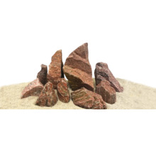 Aquariengestein-Dekoration auf Sand