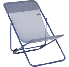 Chaise longue avec revêtement en tissu et cadre en métal