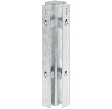 Poteau métallique pour montage de clôture avec vis et supports